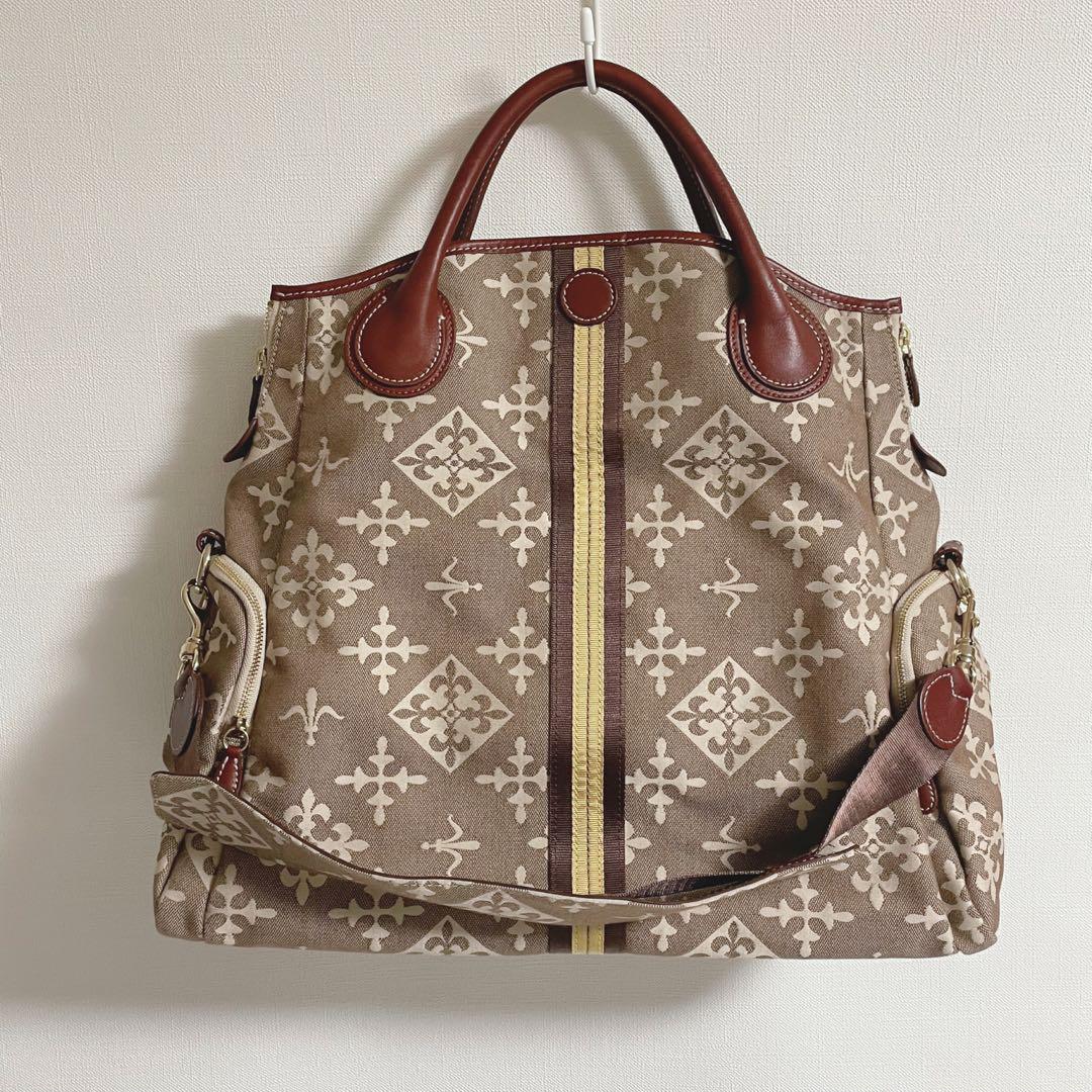【美品】Russet ラシットトートバッグ 2way キャンパス地 ビッグサイズ