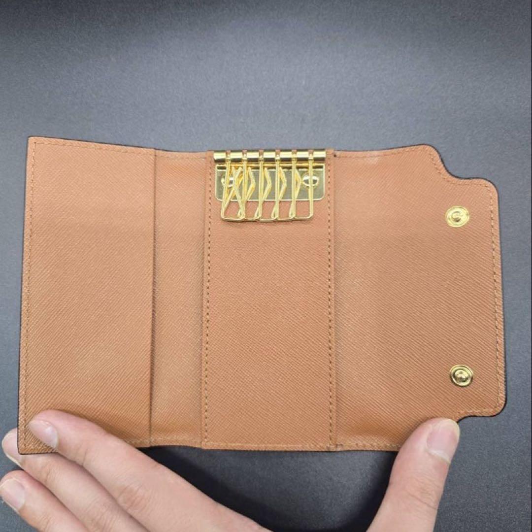 【新品】MARNI マルニ キーケース 6連 バイカラー レザー ボルドー