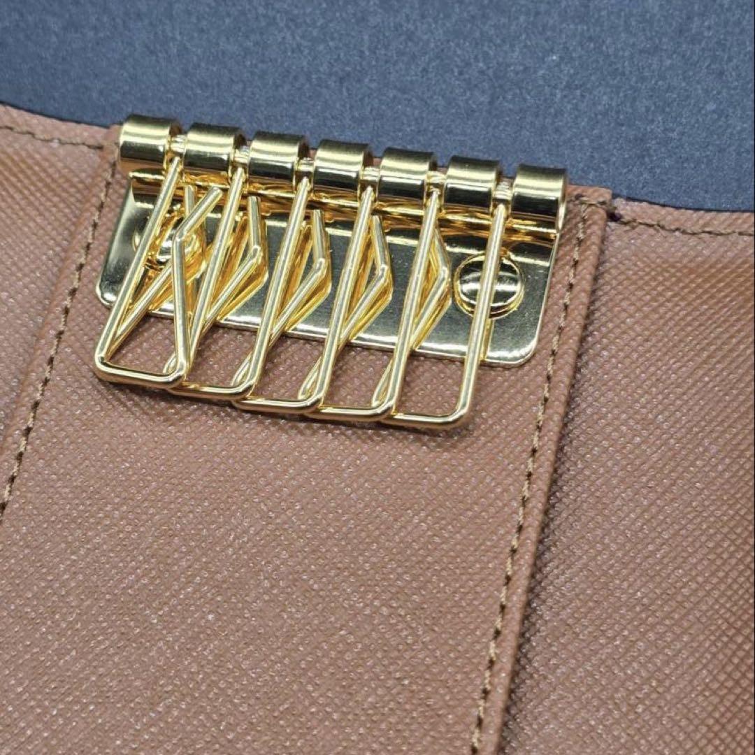 【新品】MARNI マルニ キーケース 6連 バイカラー レザー ボルドー