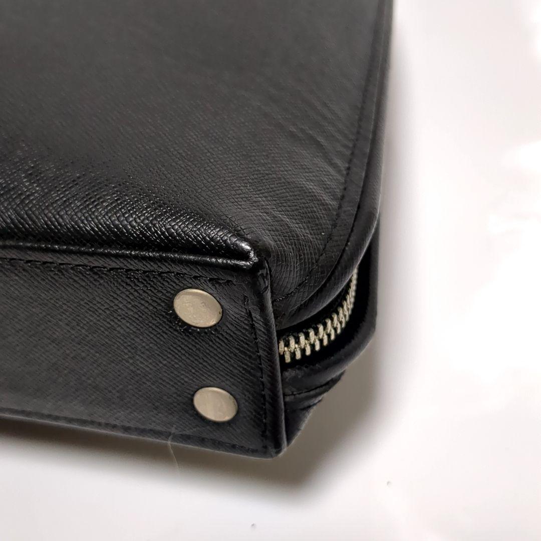 ✨美品✨PORTER アベニュー ビジネスバッグ ブラック ロゴ レザー