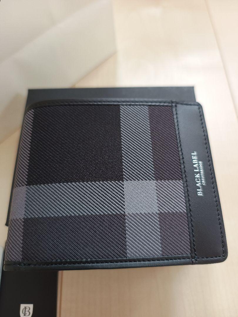 【新品外箱タグ付き】ブラックレーベル クレストブリッジ トーナルチェック折り財布