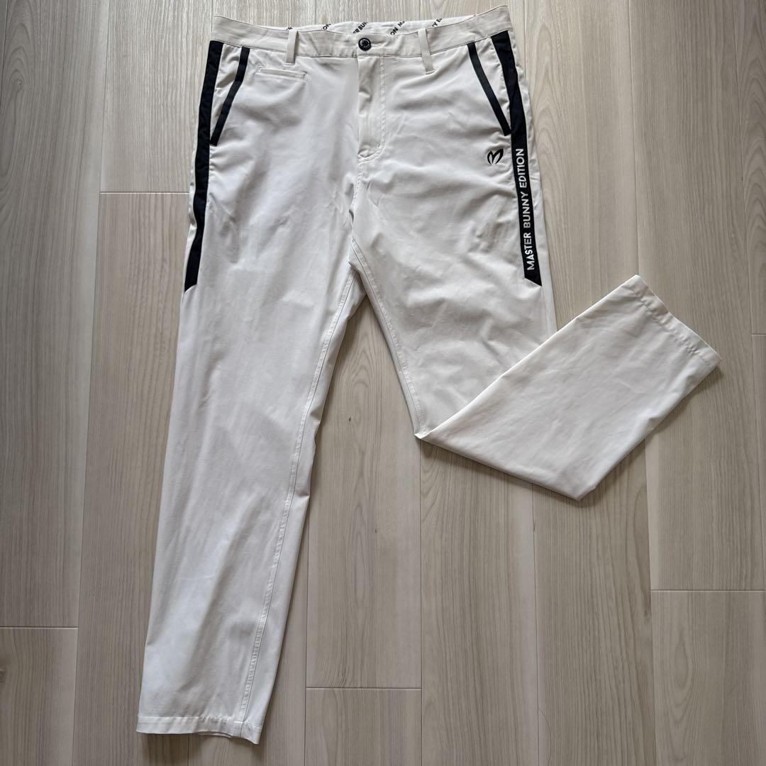 【新品タグ付き】マスターバニー　パンツ　白　5 ホワイト　L ストレッチ　ゴルフ マスターバニー パンツ 白 ホワイト 5 春夏 ストレッチ ゴルフ