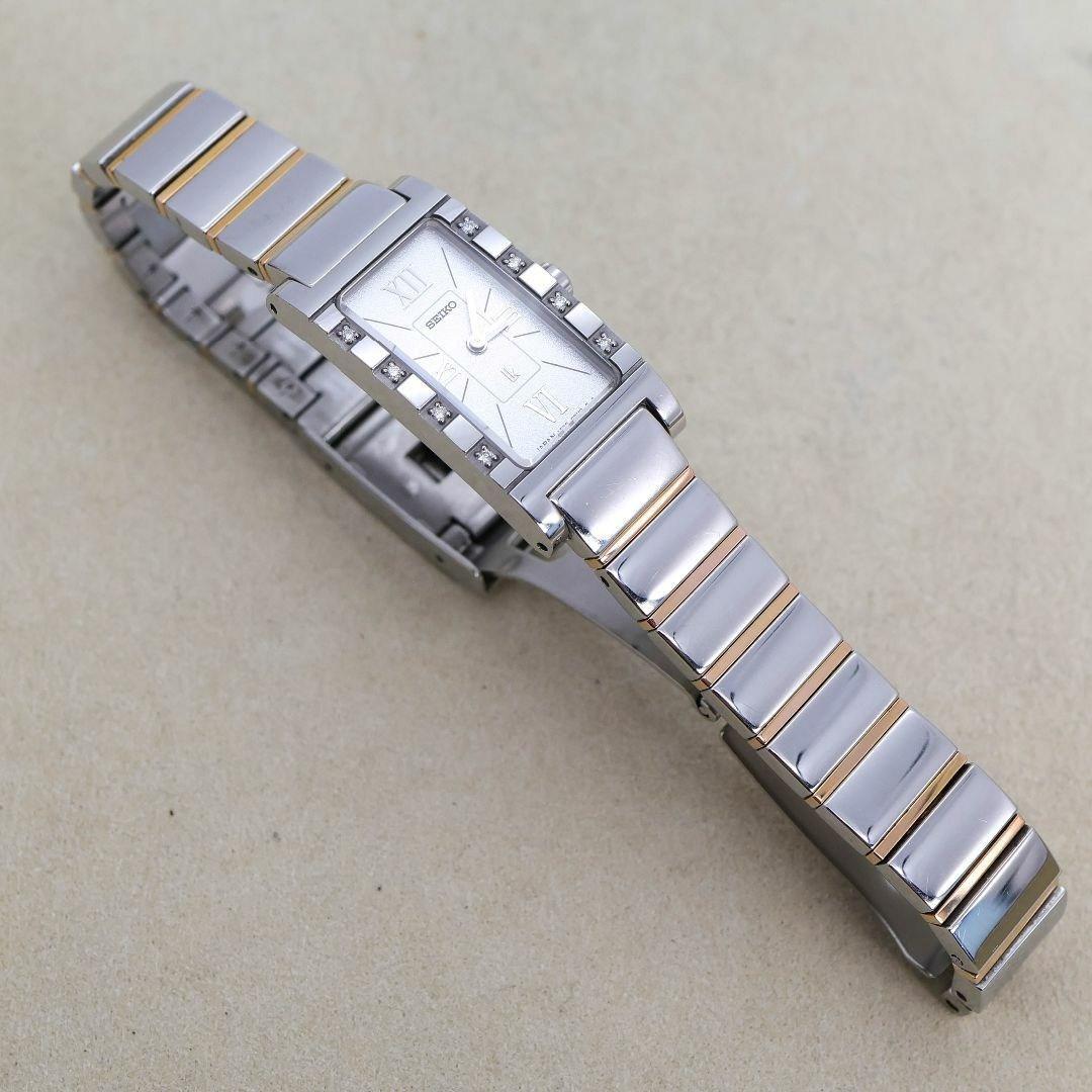 稼働 SEIKO Lukia 腕時計 8Pダイヤ バングル 新品電池 878