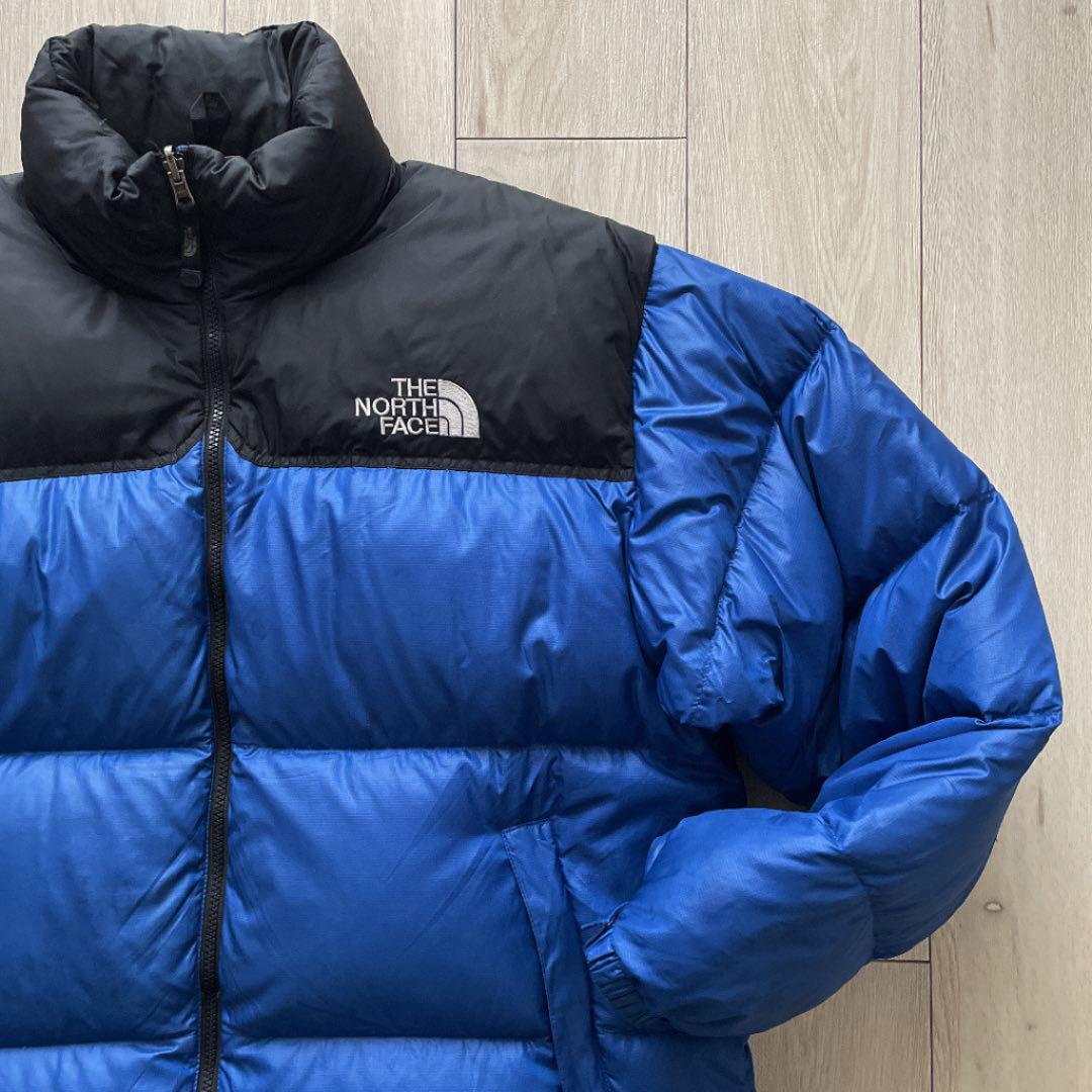 超格安価格 XL ノースフェイス700ブルーブラック青黒ヌプシダウン 正規品販促激安 【ビックサイズ】The North ヌプシ ダウンジャケット Face ダウンジャケット