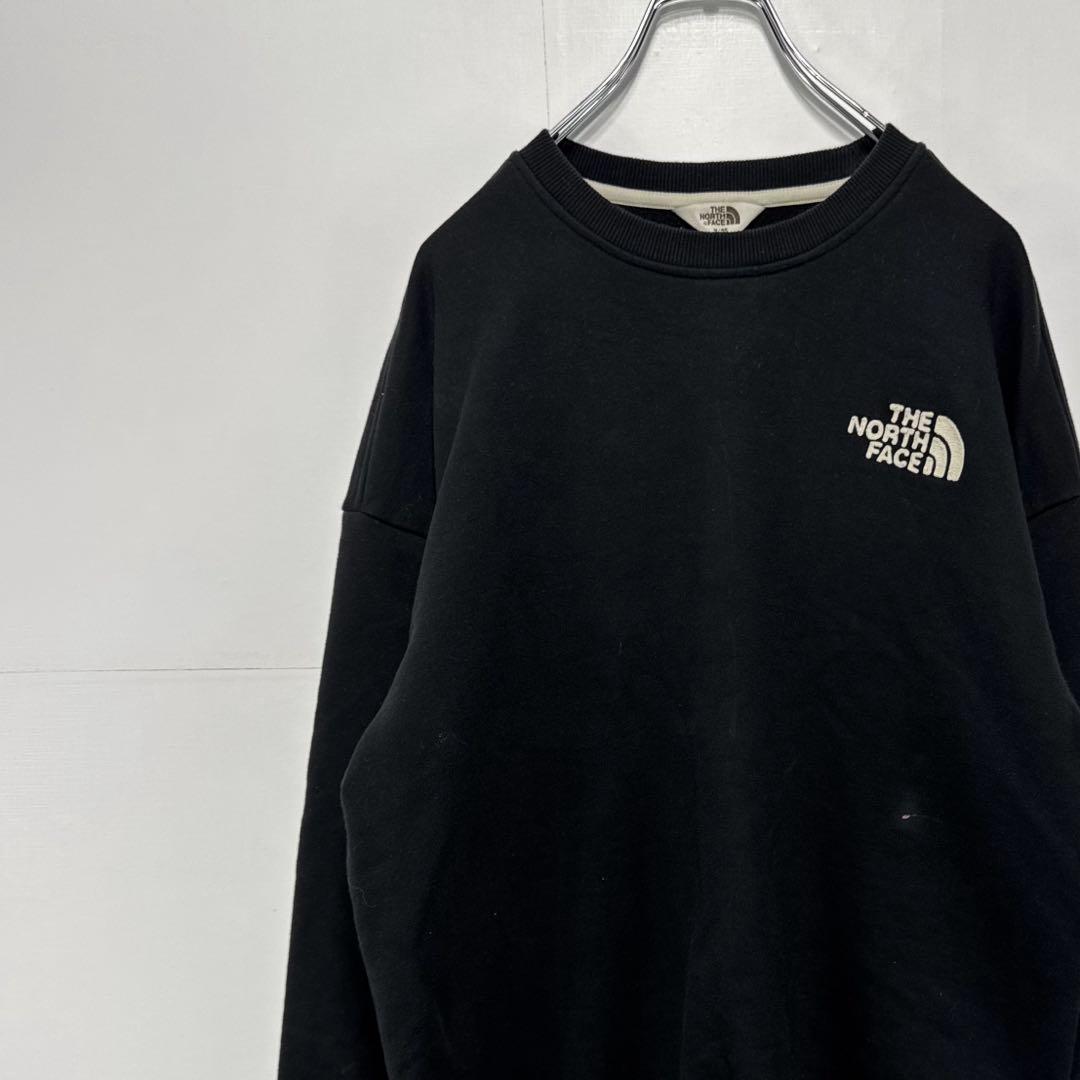 ノースフェイス スウェットトレーナー 刺繍ロゴ 古着