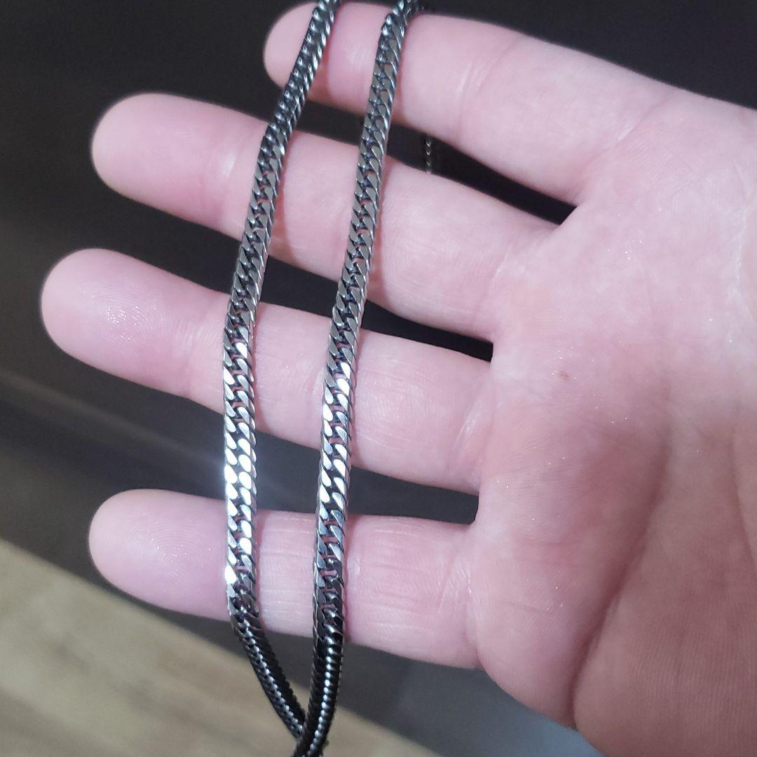 純チタン喜平6面ダブルネックレス50センチ k18 アヴァランチ好きにも