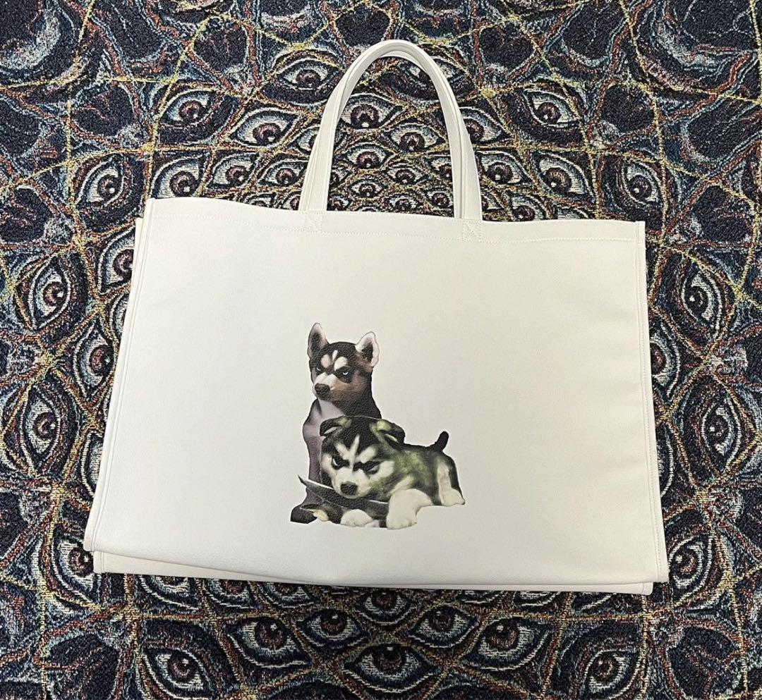 バッグ Siberia Hills Dogs Puppies Big Tote Bag