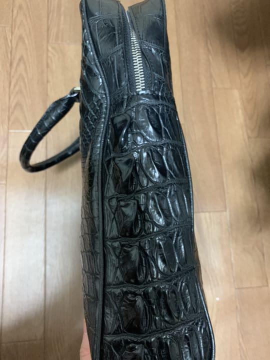 クロコダイルビジネスバッグ