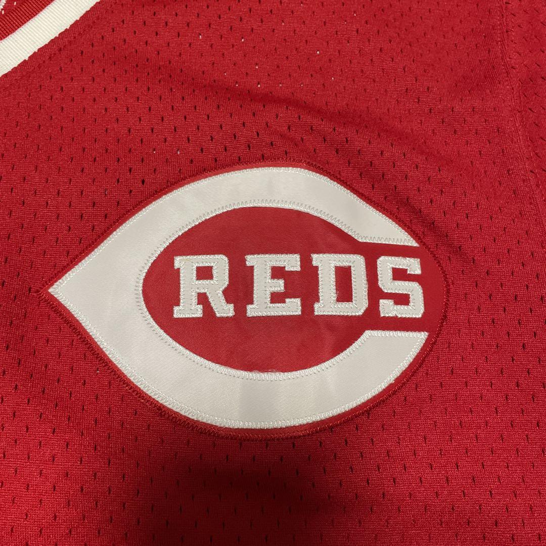 極美品 Mitchell & Ness REDS 5 BENCH Jersey