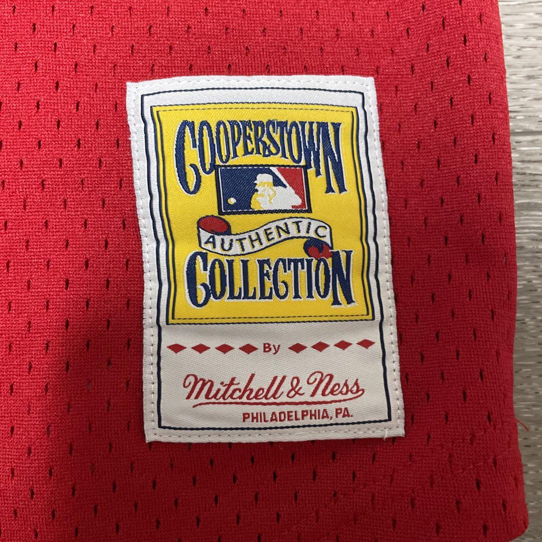 極美品 Mitchell & Ness REDS 5 BENCH Jersey