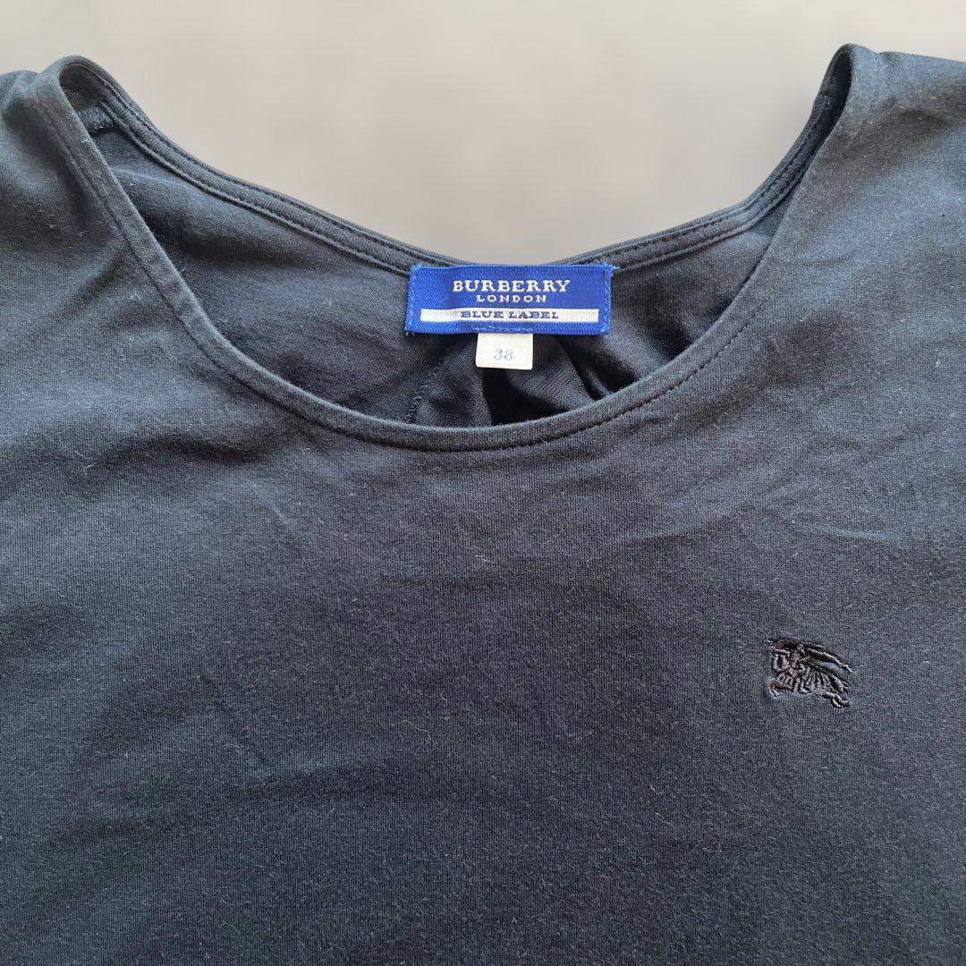 y2k✨️ BURBERRY BLUE LABEL バックリボン トップス y2k❤️ BURBERRY BLUE LABEL ボーダー リボン トップス - メルカリ