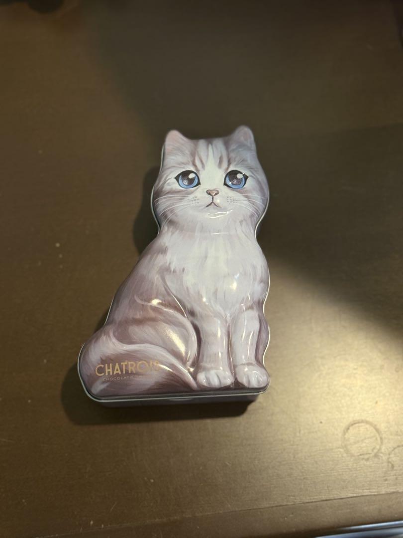 お菓子　空き缶　猫　ネコ　まとめ売り 京都大阪限定 ネコ 空き缶 ララの缶クッキーアソート グリーン系