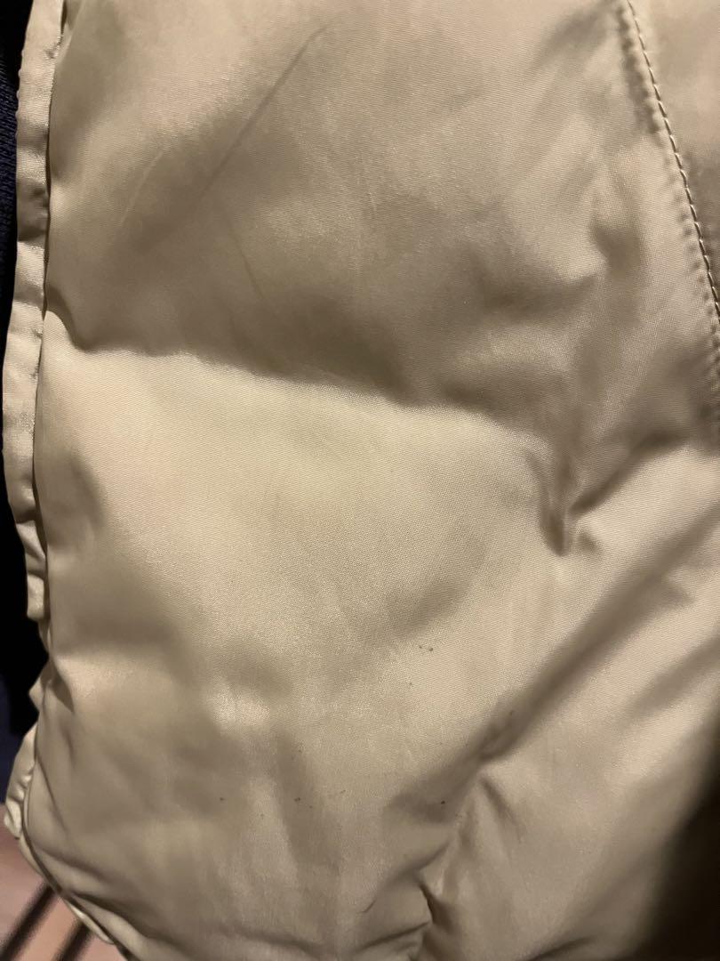 EddieBauer グースダウン ダウンベスト ベージュ 黒タグ 柴田ひかり