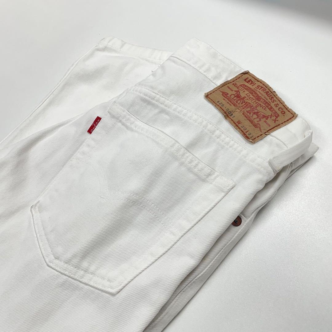 Levi's 626-5051 W30L31 ホワイトデニム メンズM