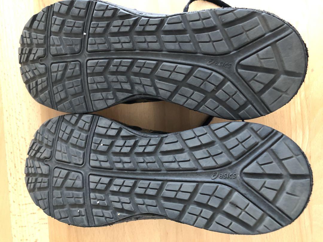 ASICS 安全靴 FCP104 ハイカット 黒/金