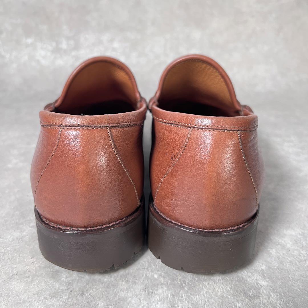 【美品】GUCCI/ホースビットローファー/ラグソール/ブラウン/41E