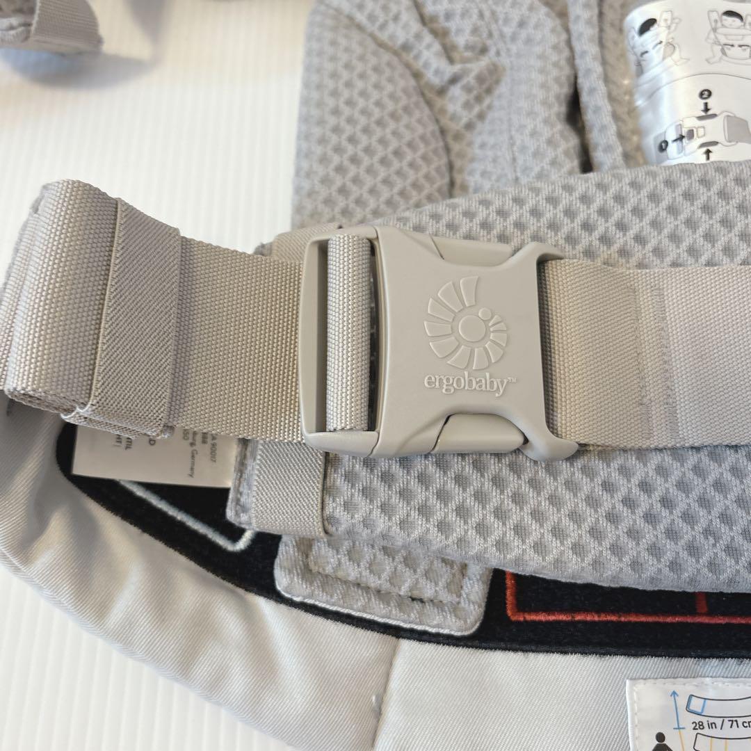 【極美品】エルゴベビー　オムニブリーズ　抱っこ紐 パールグレー