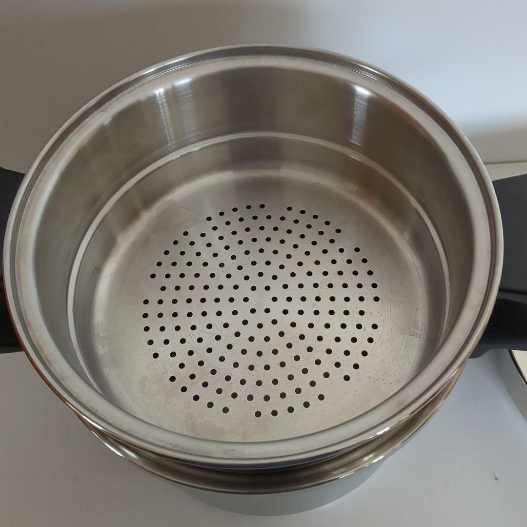 アムウェイシチューパンセット　4L　蒸し器　仕切り板カップ付き