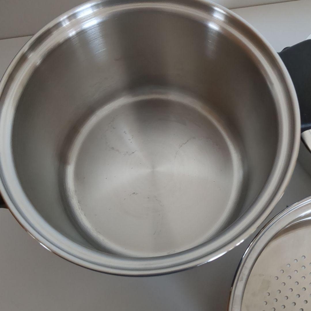 アムウェイシチューパンセット　4L　蒸し器　仕切り板カップ付き