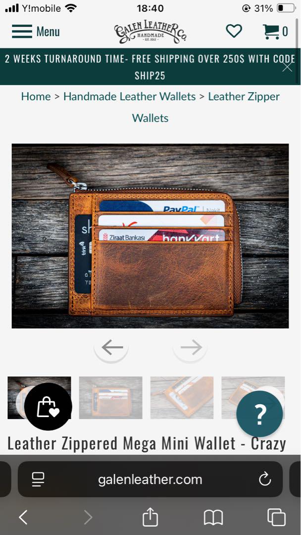 galen leather wallet （新品未使用）
