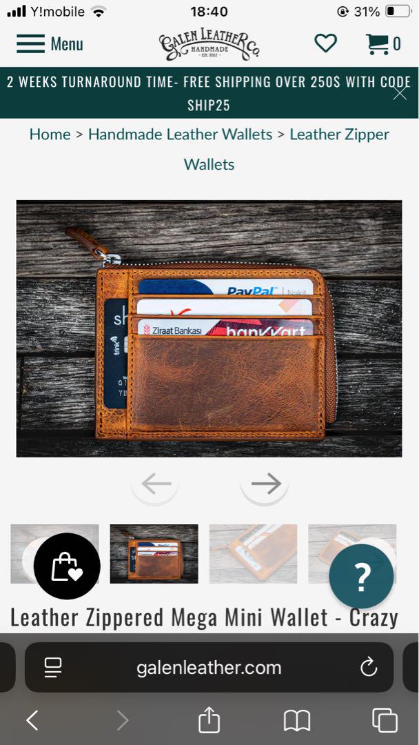 galen leather wallet （新品未使用）