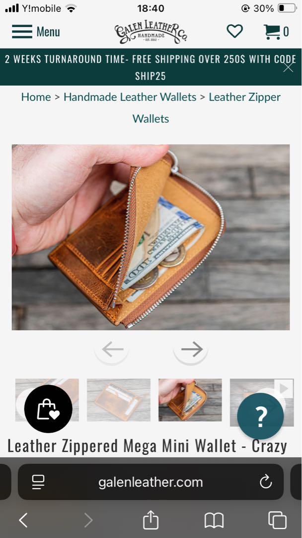 galen leather wallet （新品未使用）