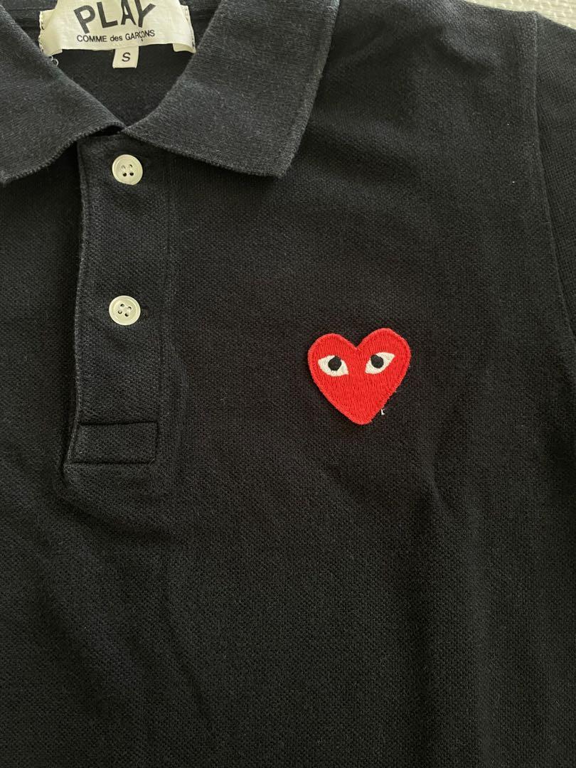 PLAY COMME des GARÇONS ブラックポロシャツ S - メルカリ
