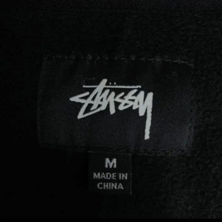 STUSSY ステューシー ハーフジップフリーススウェット 入手困難 黒