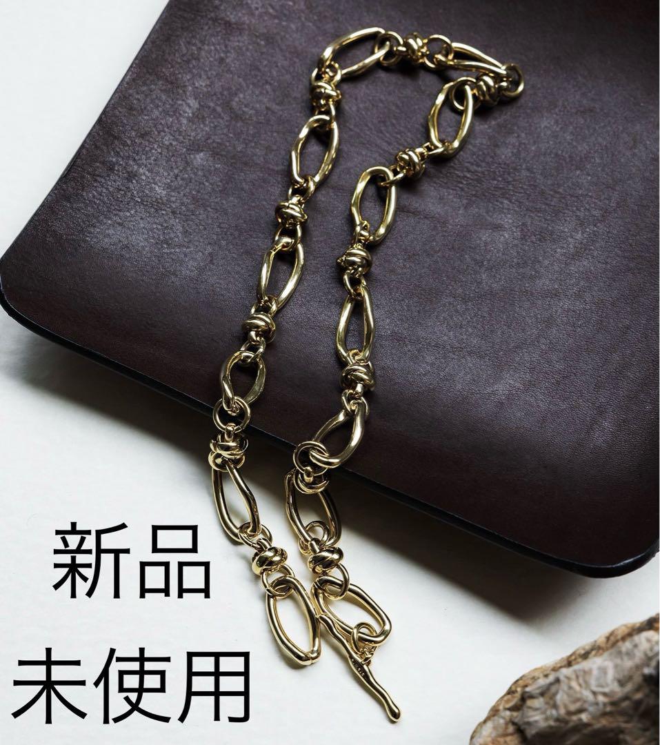 週末限定値下！クルーレ　crewre ツイストカーブチェーンネックレス ゴールド