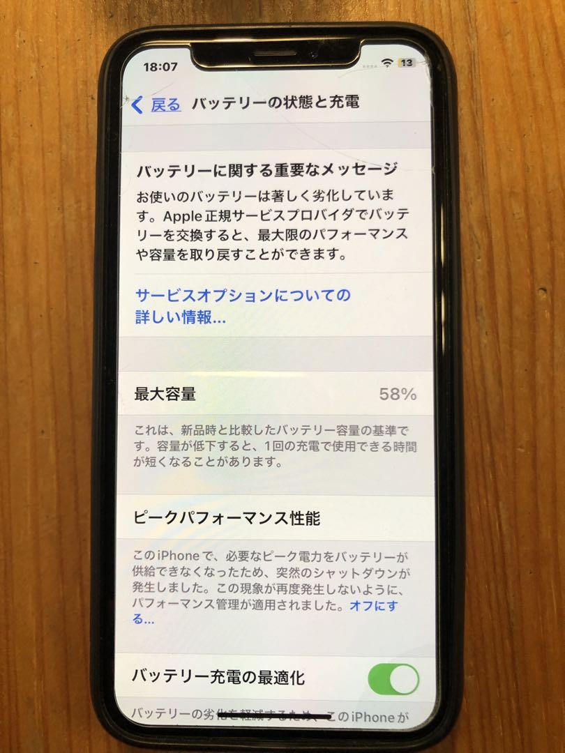 iPhone X 64Gスペースグレイ