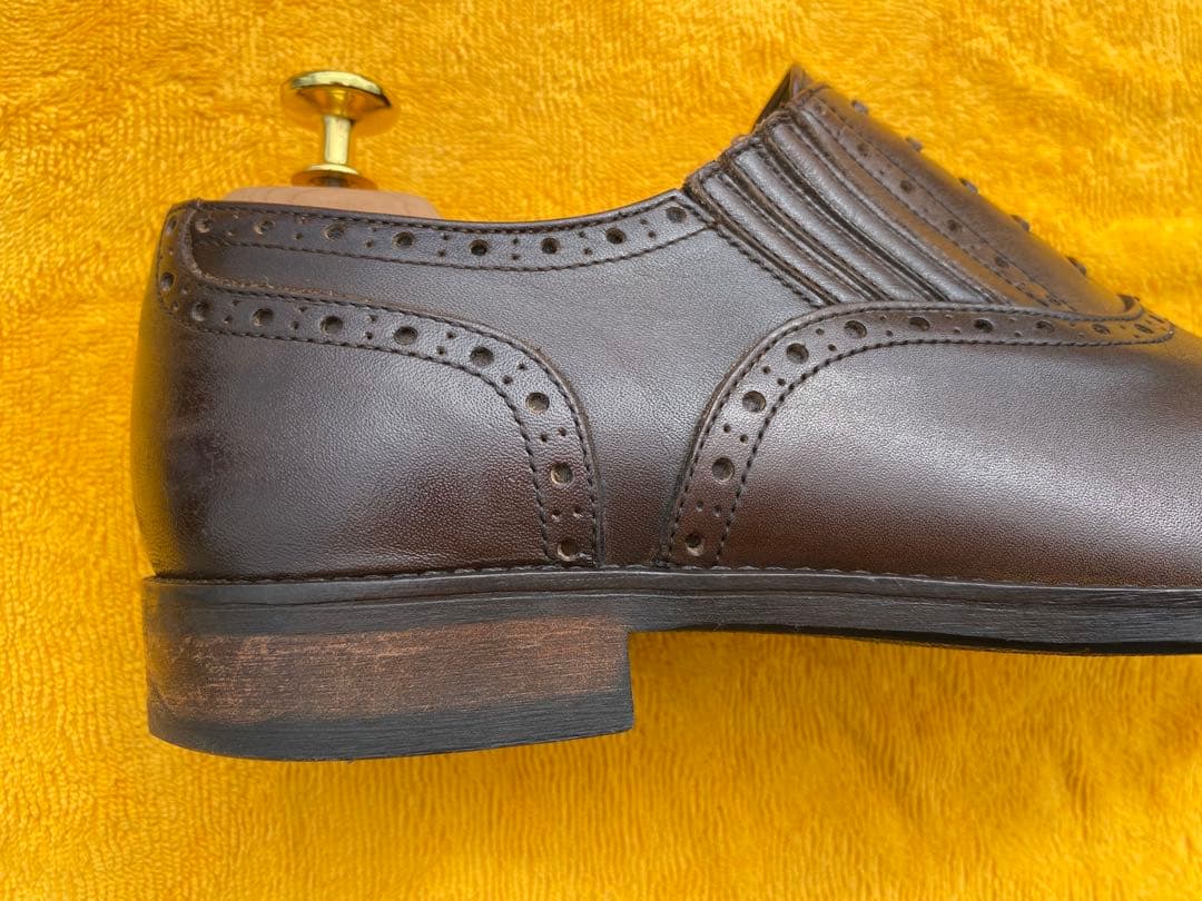 【期間限定】COMME CA MEN ブラウン ドレスシューズ26センチ　日本製