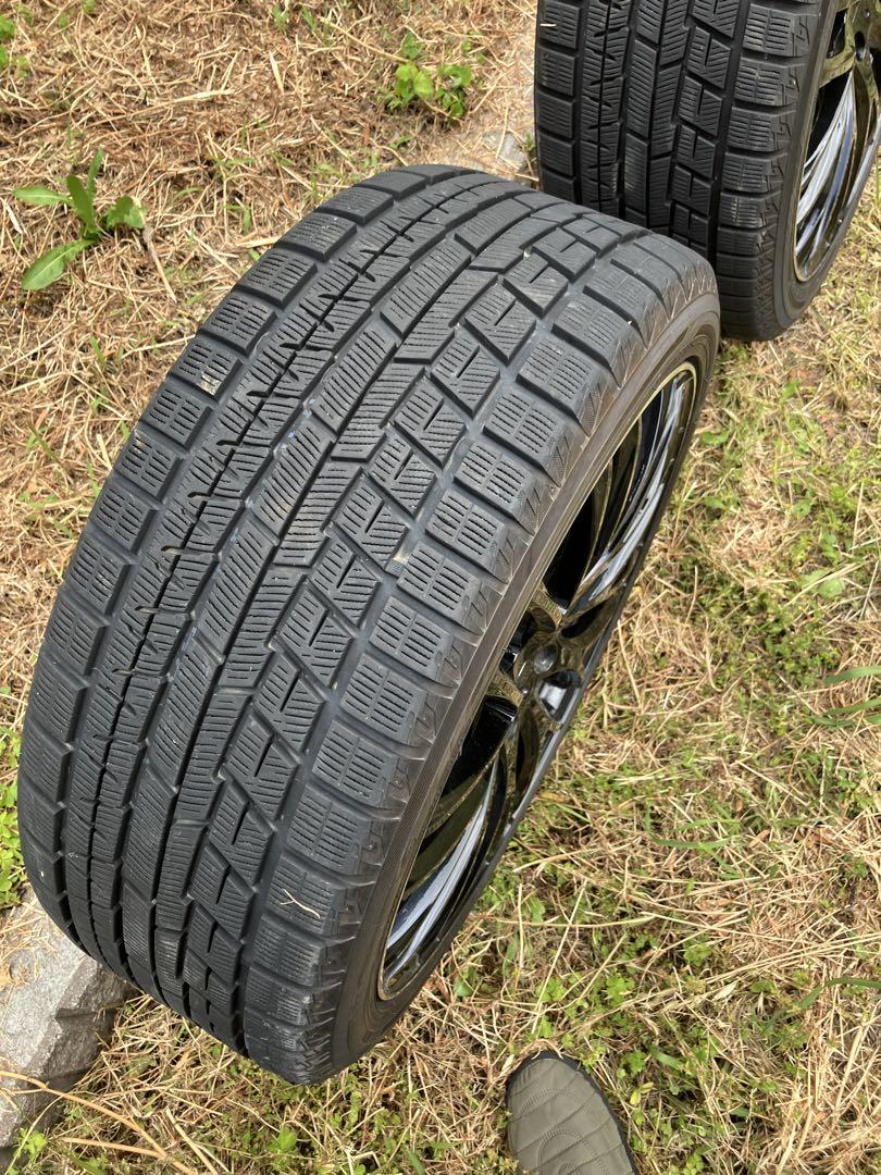 日産フーガ 20インチ ホイール.スタッドレスタイヤ付.インフィニティマーク