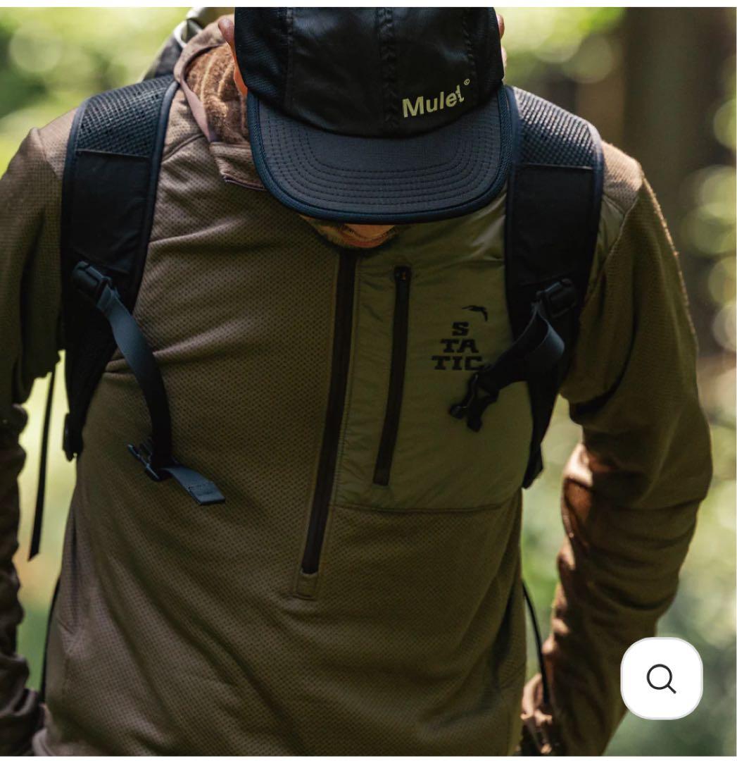 STATIC ADRIFT HALF ZIP HOODY Touchwood