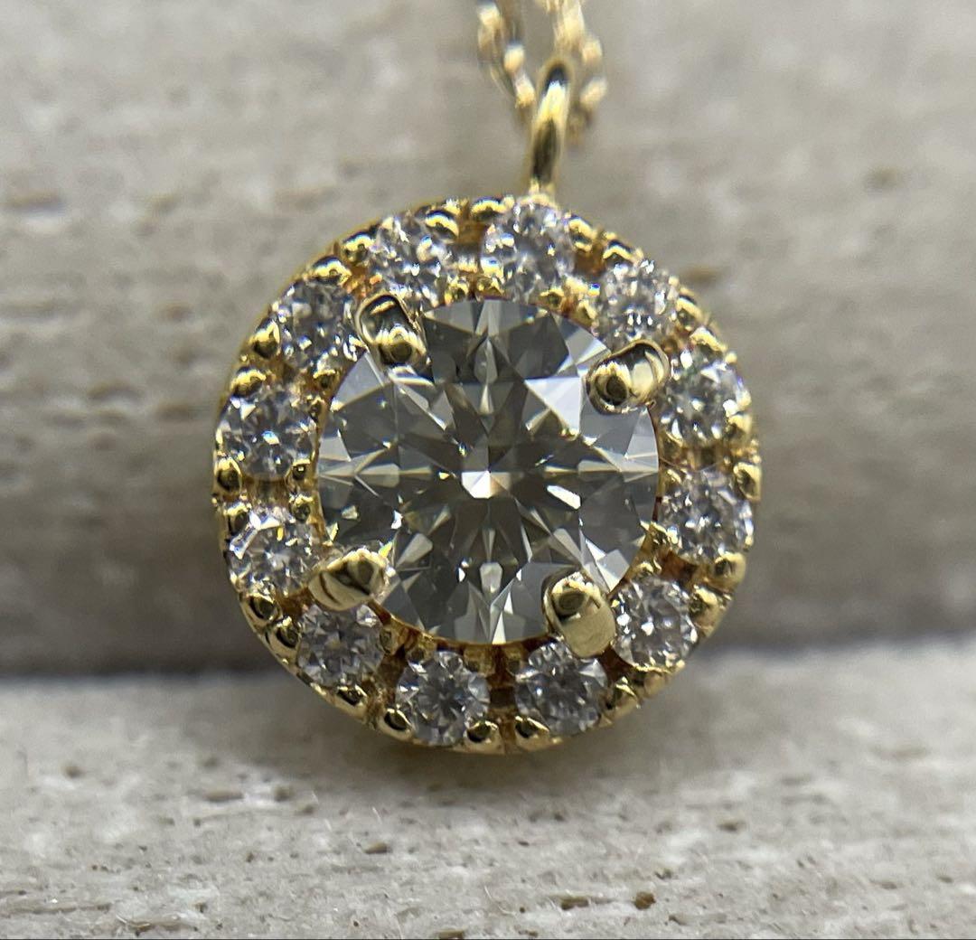 専用JE179★高級 ダイヤモンド0.408ct K18 ネックレス 鑑定書ソ付