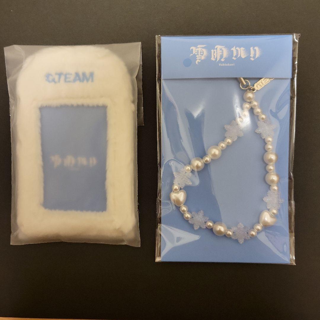 &TEAM 雪明かり pop up フォトカードホルダー ビーズストラップ