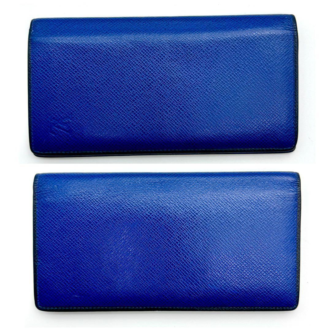 ✨極上美品✨新型ルイヴィトンタイガ ポルトフォイユ ブラザ ブルー長財布