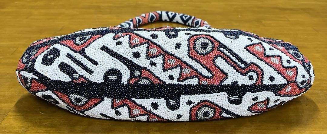 ビーズバッグ ハンドバッグ がま口 鼈甲 ベッコウ - メルカリ
