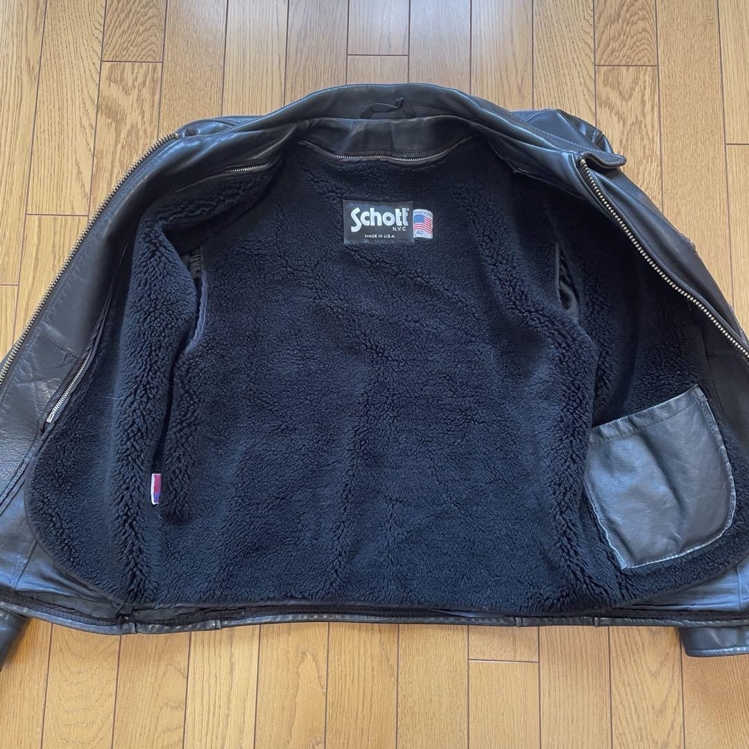 ショット　SCHOTT レザージャケット　AT101 ライダース　トラッカー40