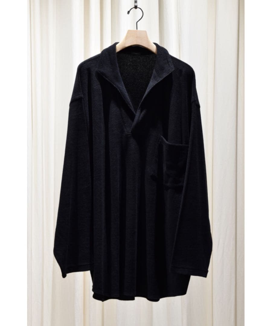 2025 comoli パイルスキッパーシャツ size1 BLACKS COMOLI