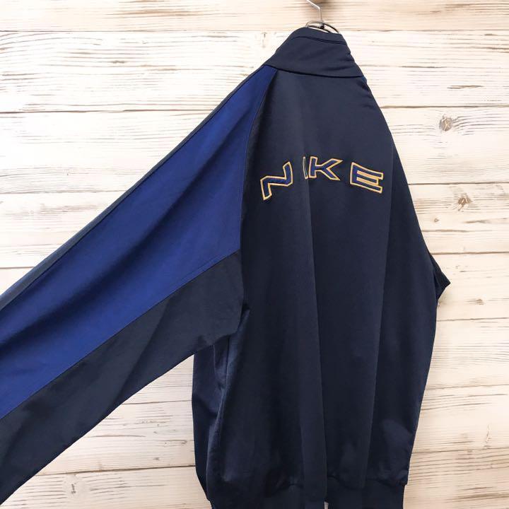 【日本未発売】 《希少》ナイキ NIKE☆ジャージ ネイビー 刺繍ロゴ XL - ジャージ