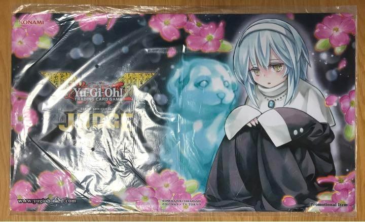 遊戯王 公式 プレイマット 儚無みずき JUDGE 未開封品