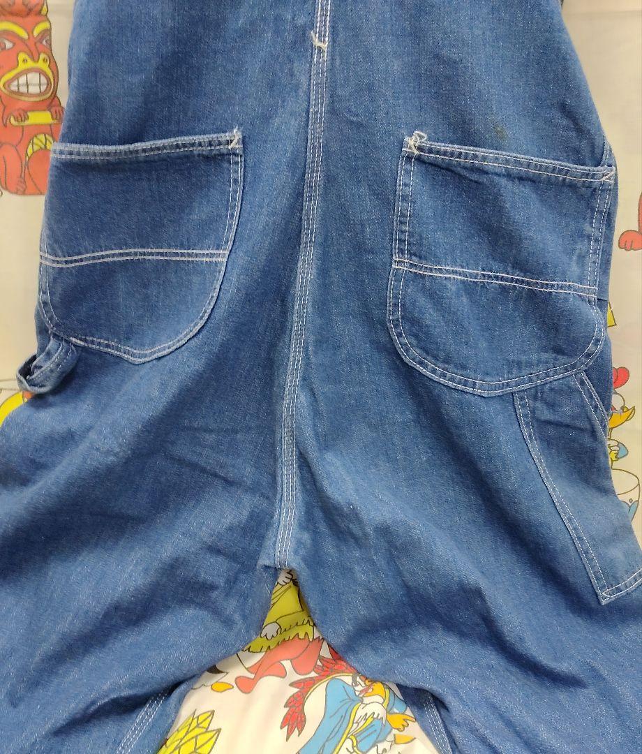 80sVTG☆LeeOVER ALL・リーデニムオーバーオール/USA製 W31