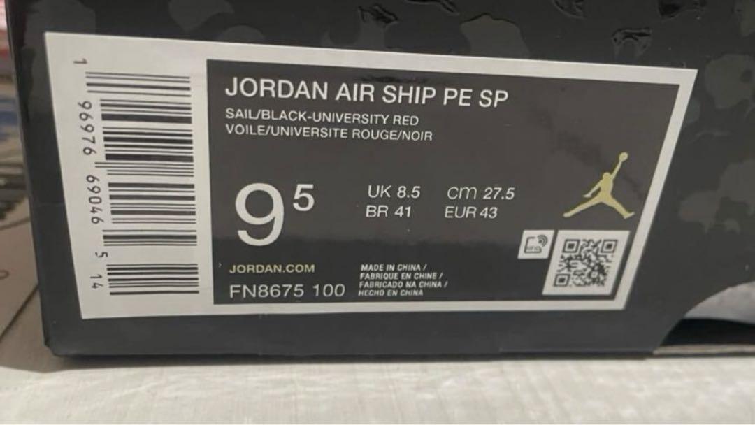新品Awake NY × Nike Jordan Air Ship SP27.5