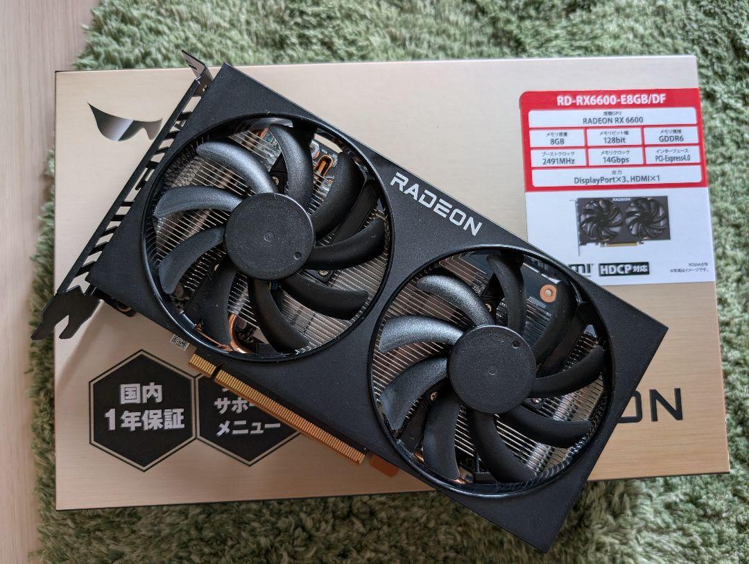 玄人志向 グラフィックボード RADEON RX6600