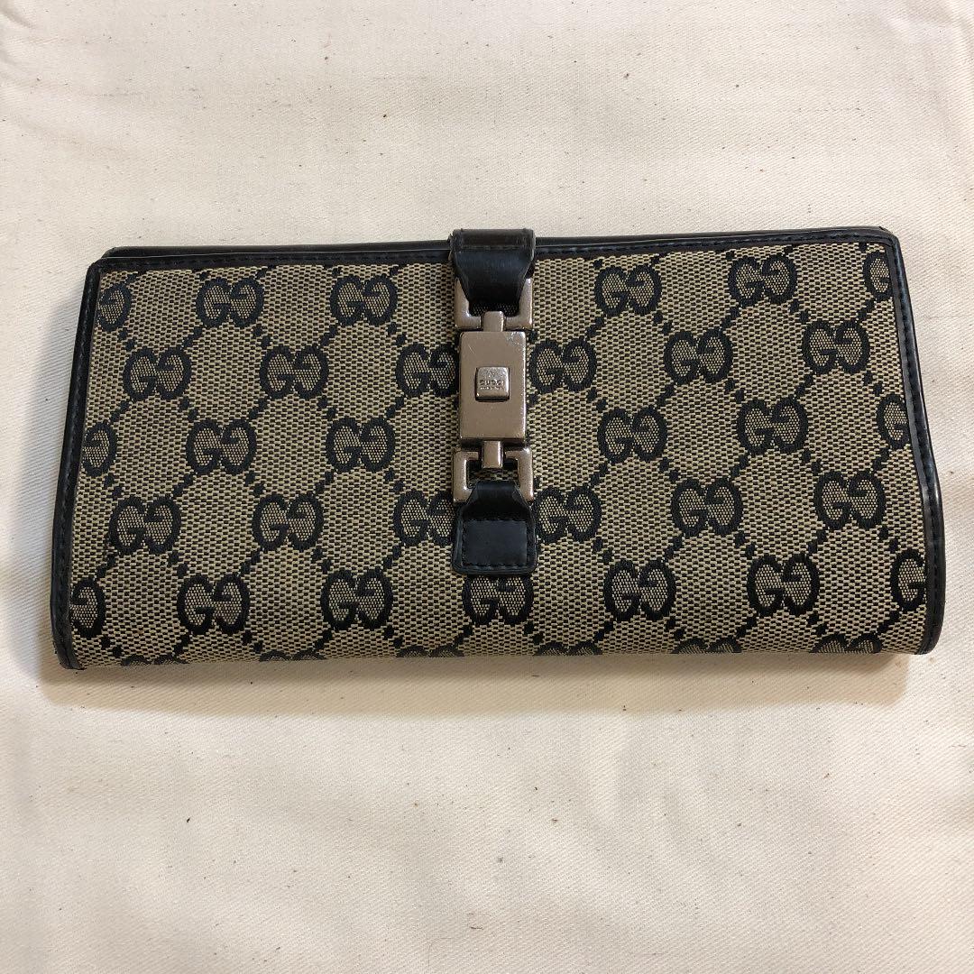【002】GUCCI グッチ 長財布(黒)