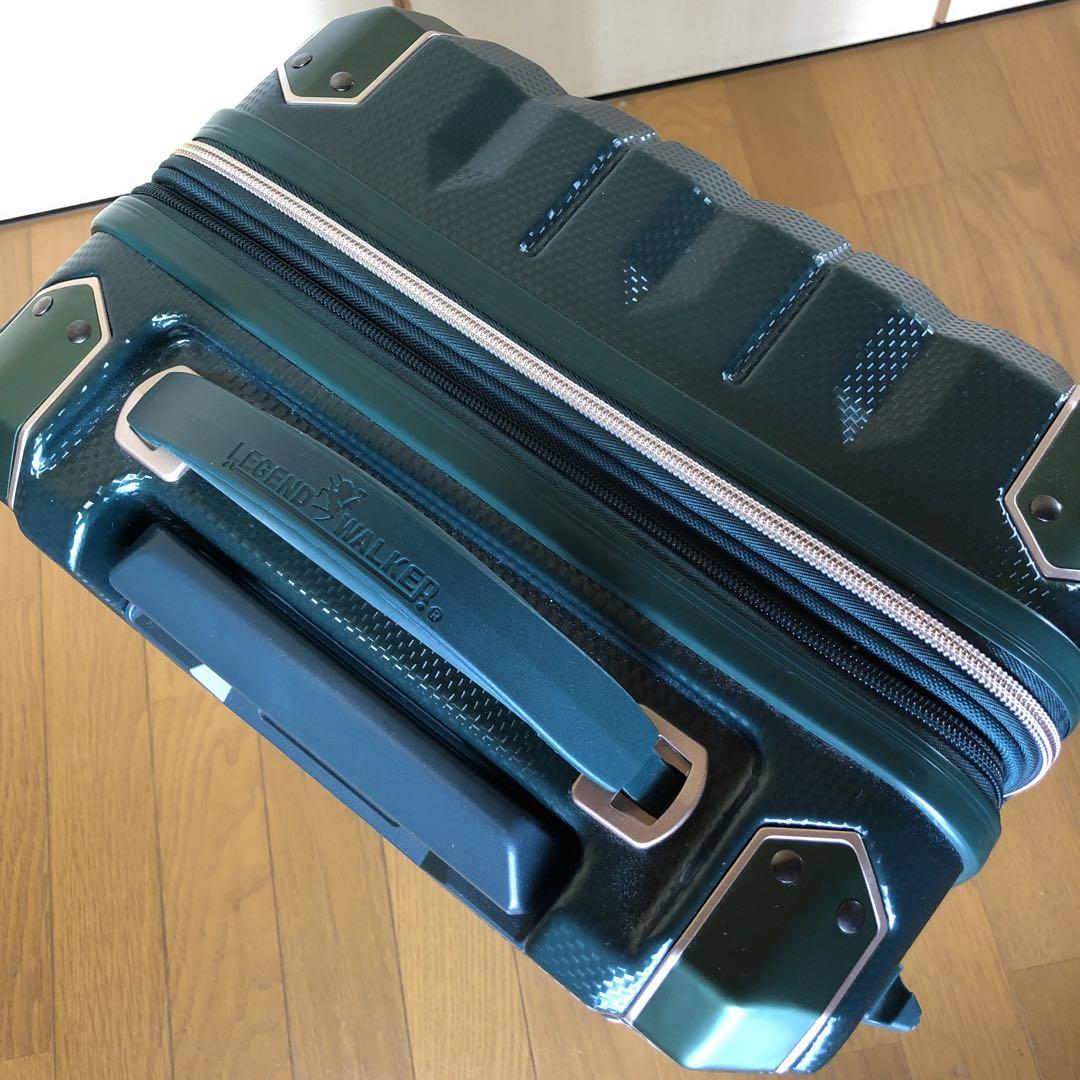 こ*ろ様 ダークグリーン 中型キャリーケース TSAロック付き