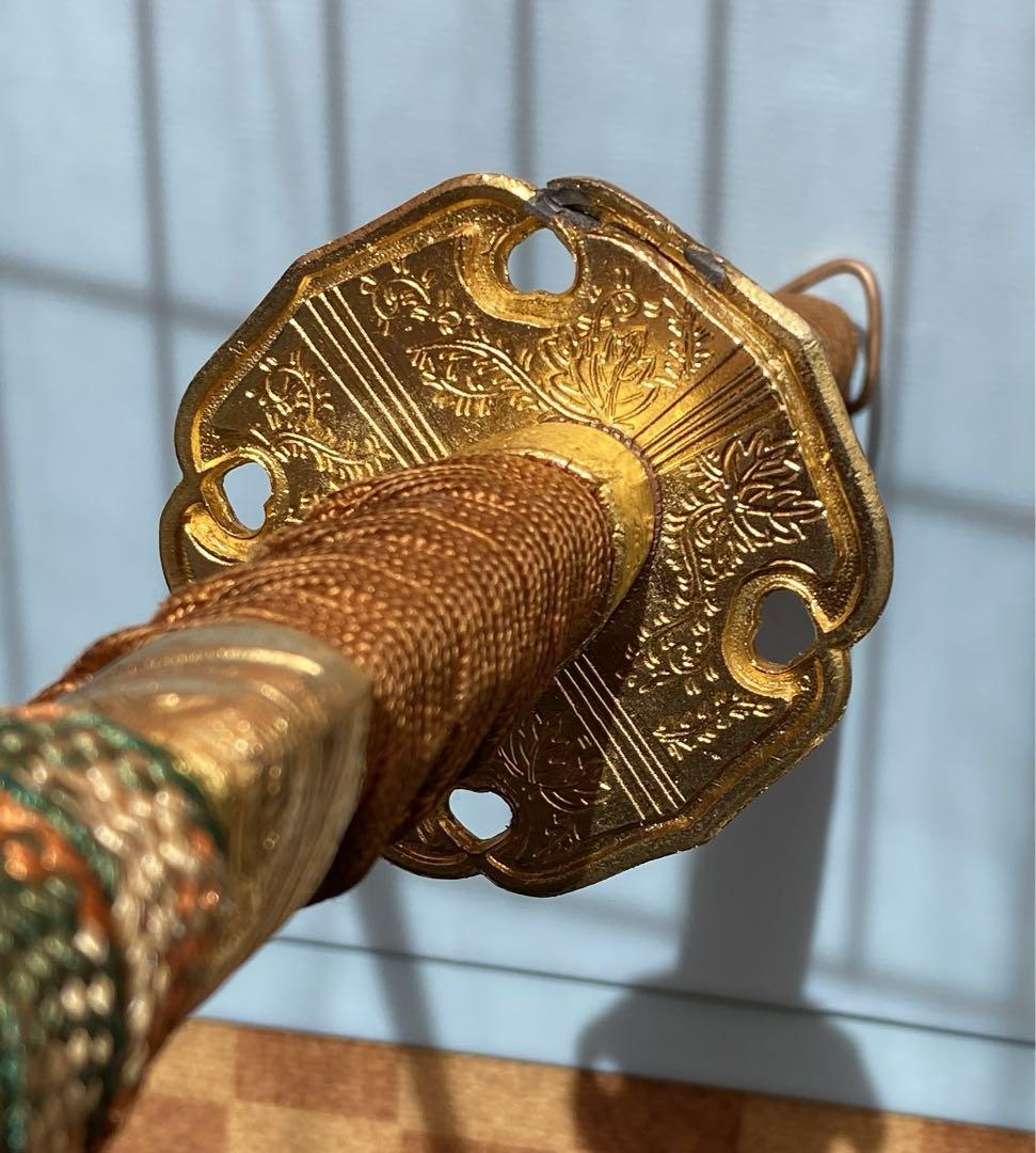 日本刀 太刀 豪華赤金装飾 日本伝統 日本文化 - 美術品