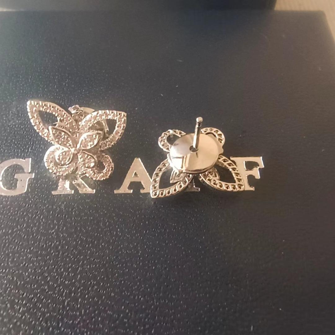 ダイヤモンド ピアス 蝶 バタフライ ゴールド