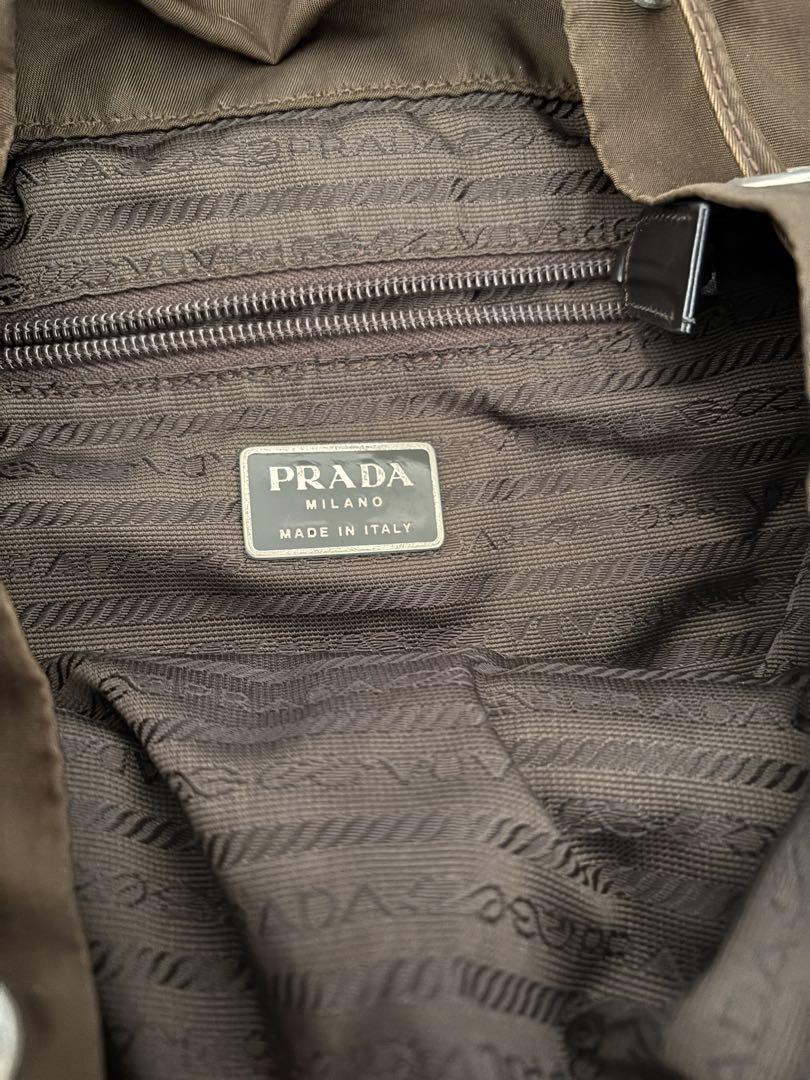 最終値下　美品　PRADA ブラウン ナイロン リュック　リュックサック　プラダ