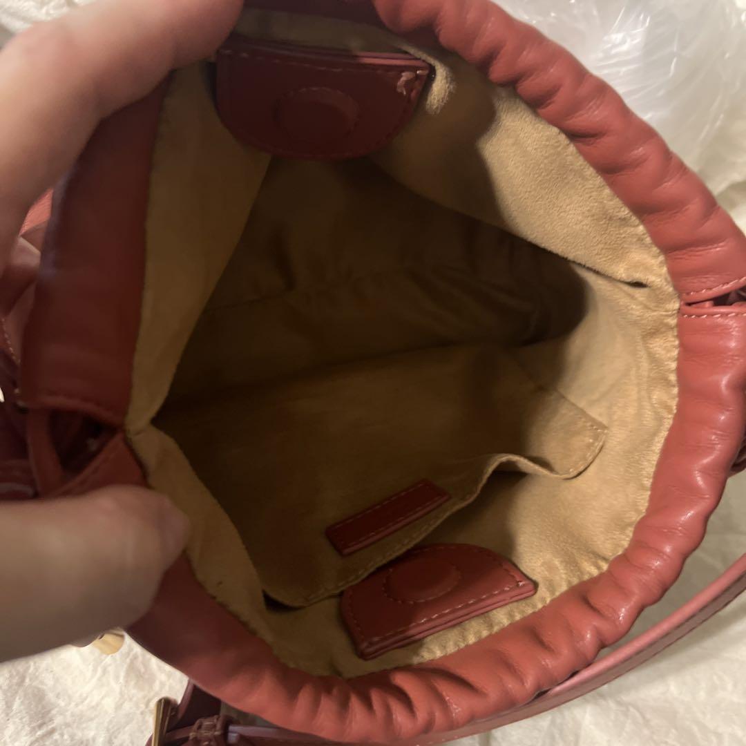 A.P.C. レンガレザー ショルダーバッグ　SAC NINON MINI